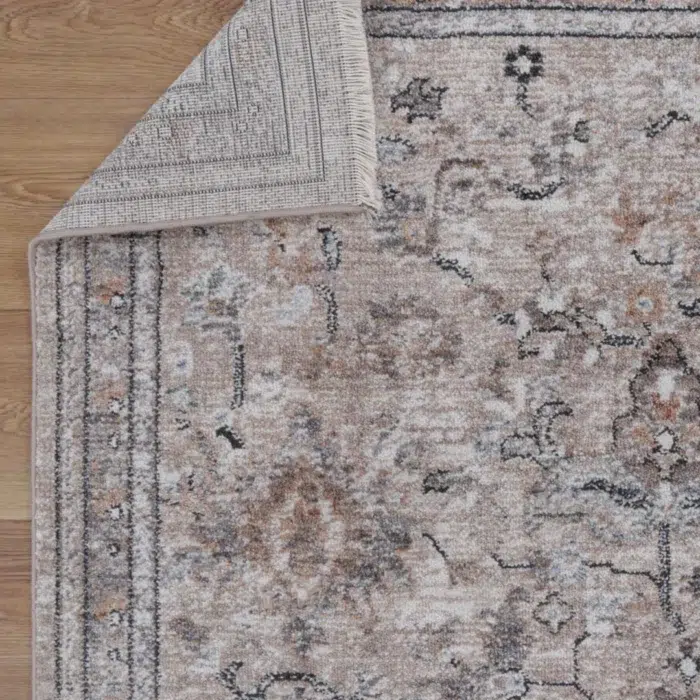 Baile Vintage Beige Rug - Classic Pattern for Living Room