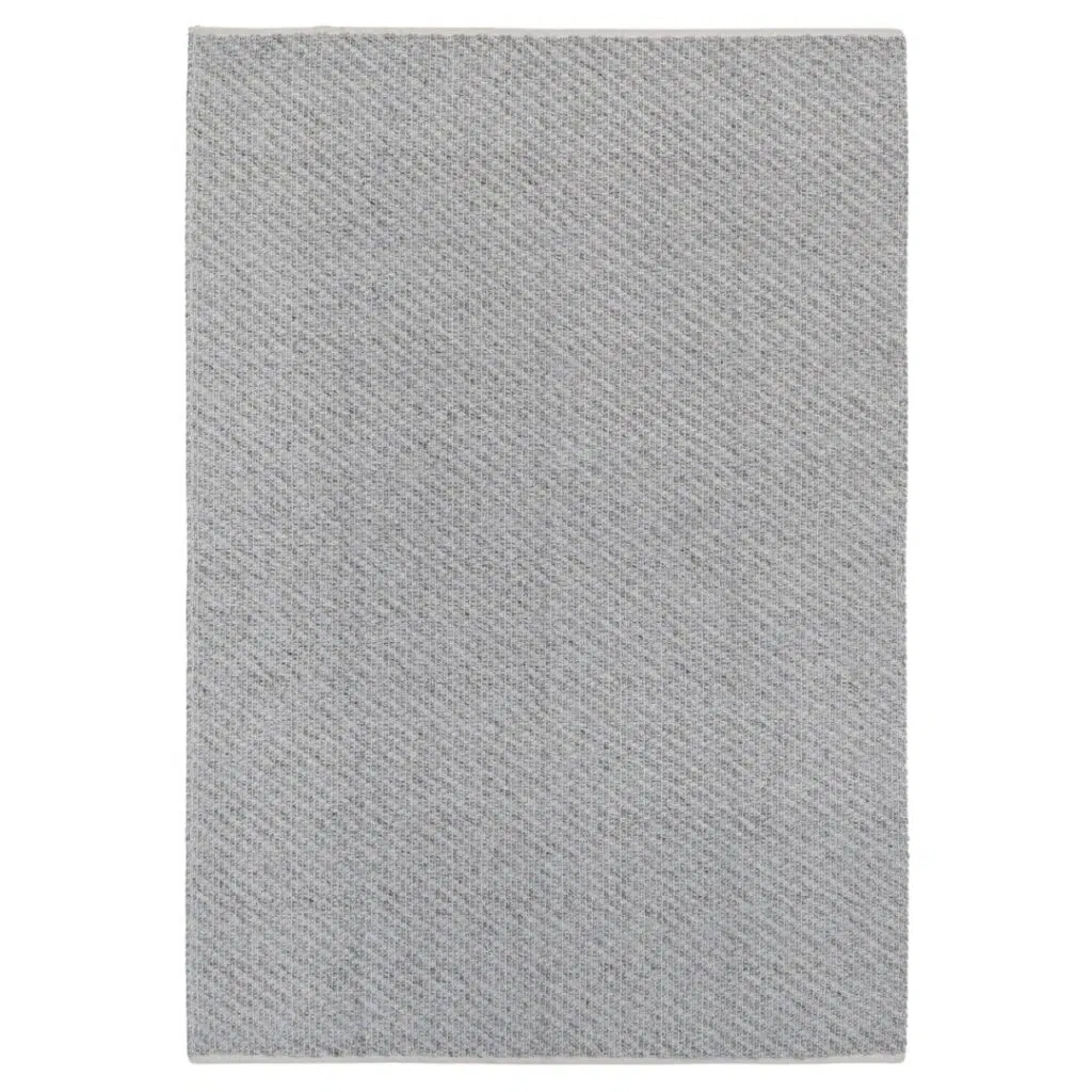 Basalt Grey Wool Textured Rug - Durable, Handcrafted, 65% Wool Blend