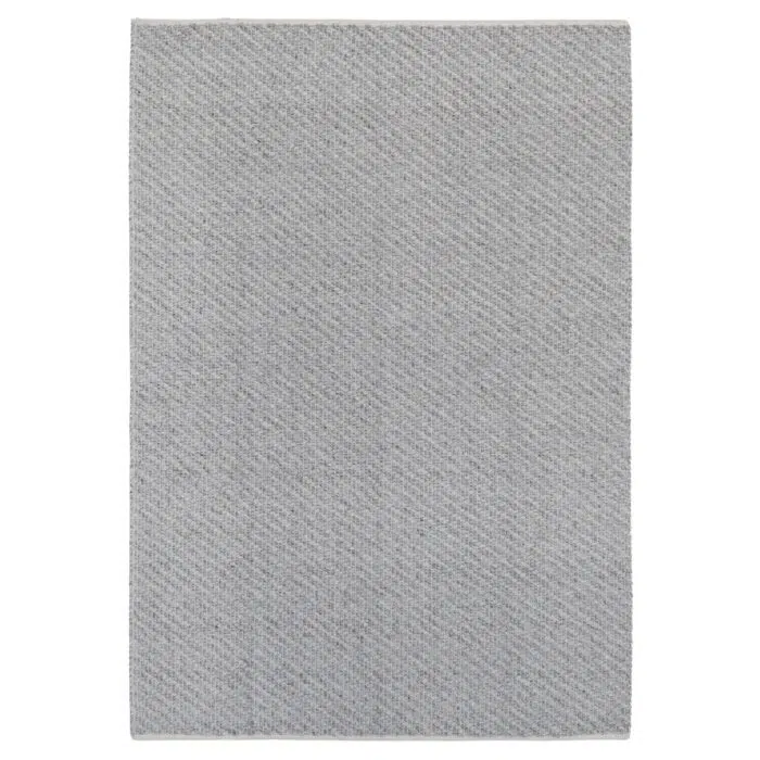Basalt Grey Wool Blend Textured Rug