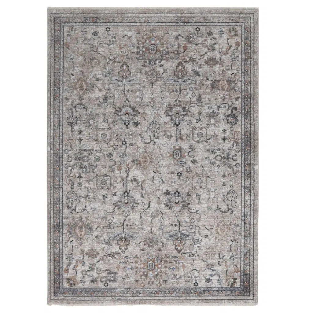 Baile Vintage Parklane Beige Rug - Timeless Design, Premium Synthetic Yarn