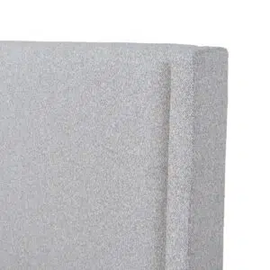 Nylar Single Bedhead Clay Grey Linen Upholstery Foam Padding