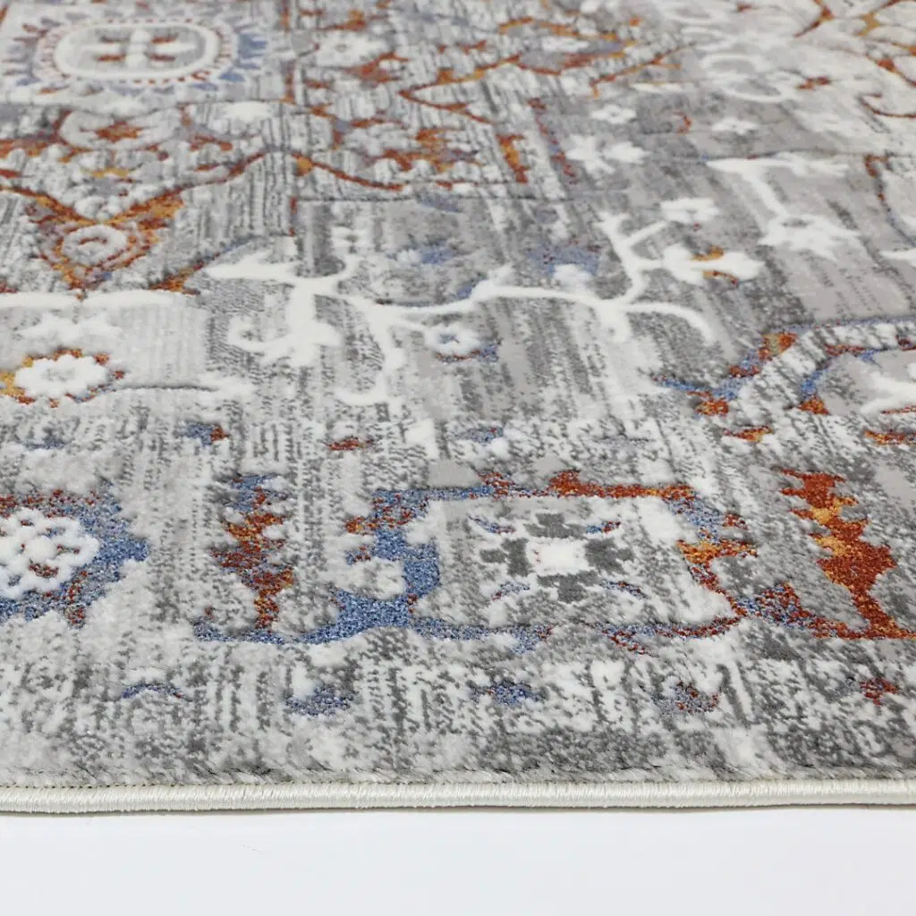 Bohemian Grey Multi Rug - Durable & Adaptable Sizes