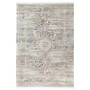 Bohemian Beige Multi-Color Area Rug with Vibrant Pattern for Modern Living