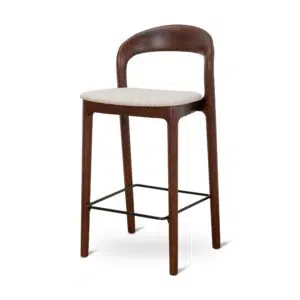 Lovan Dark Brown & Beige Bar Stools Set - Elegant Durable