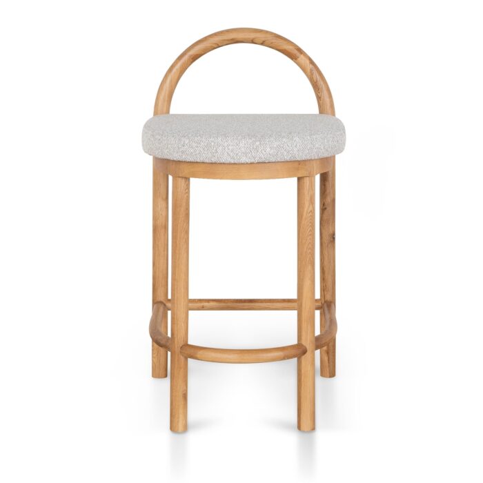 Milo 66cm Clay Grey Bar Stool - Ergonomic Modern Comfortable Seating