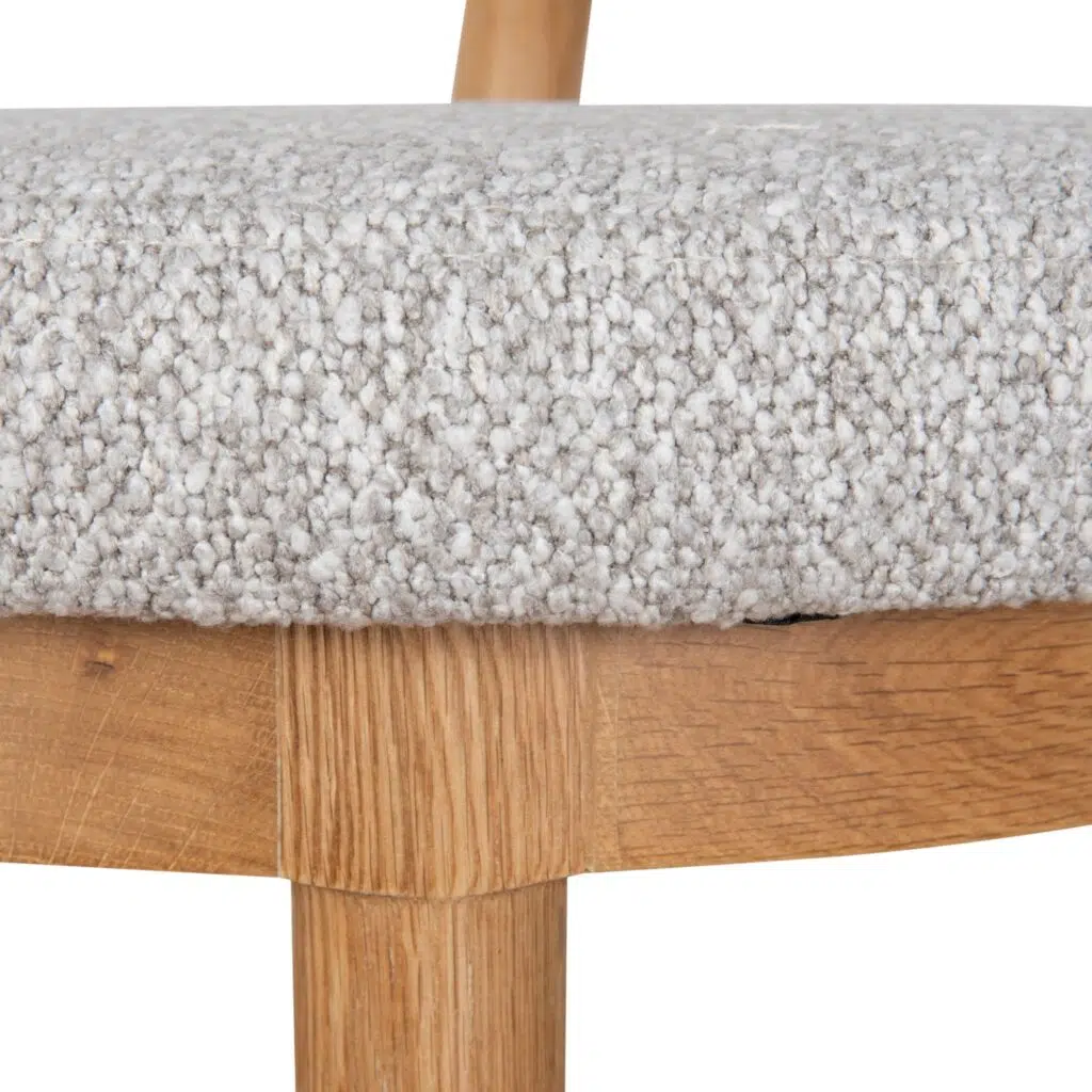 Milo 66cm Natural Clay Grey Bar Stool – Modern Comfort