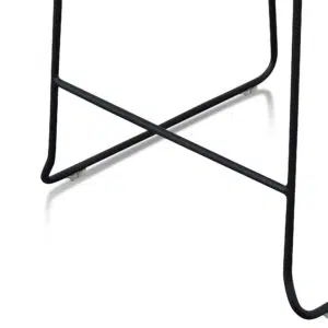 Black wooden bar stool - elegant minimalist design, ergonomic durability