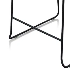 Black 65cm Durable Wooden Bar Stool - Modern Ergonomic Design