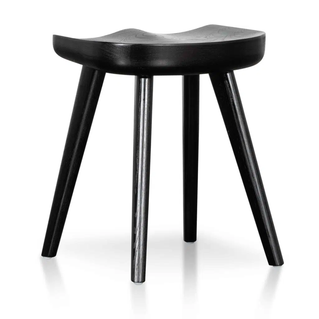 Pilo 45cm Black Barstool Set of 2 Modern Home Bar