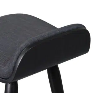 Charcoal Black Wooden Bar Stool – Durable & Ergonomic Design