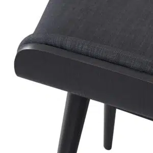 Tuno 65cm Charcoal Black Wooden Bar Stool