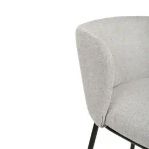 Delya 65cm Bar Stool Coastal Light Grey Set of 2