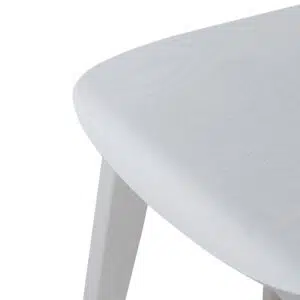 Full white Aiden bar stool minimalist design natural ash wood veneer modern kitchen seating