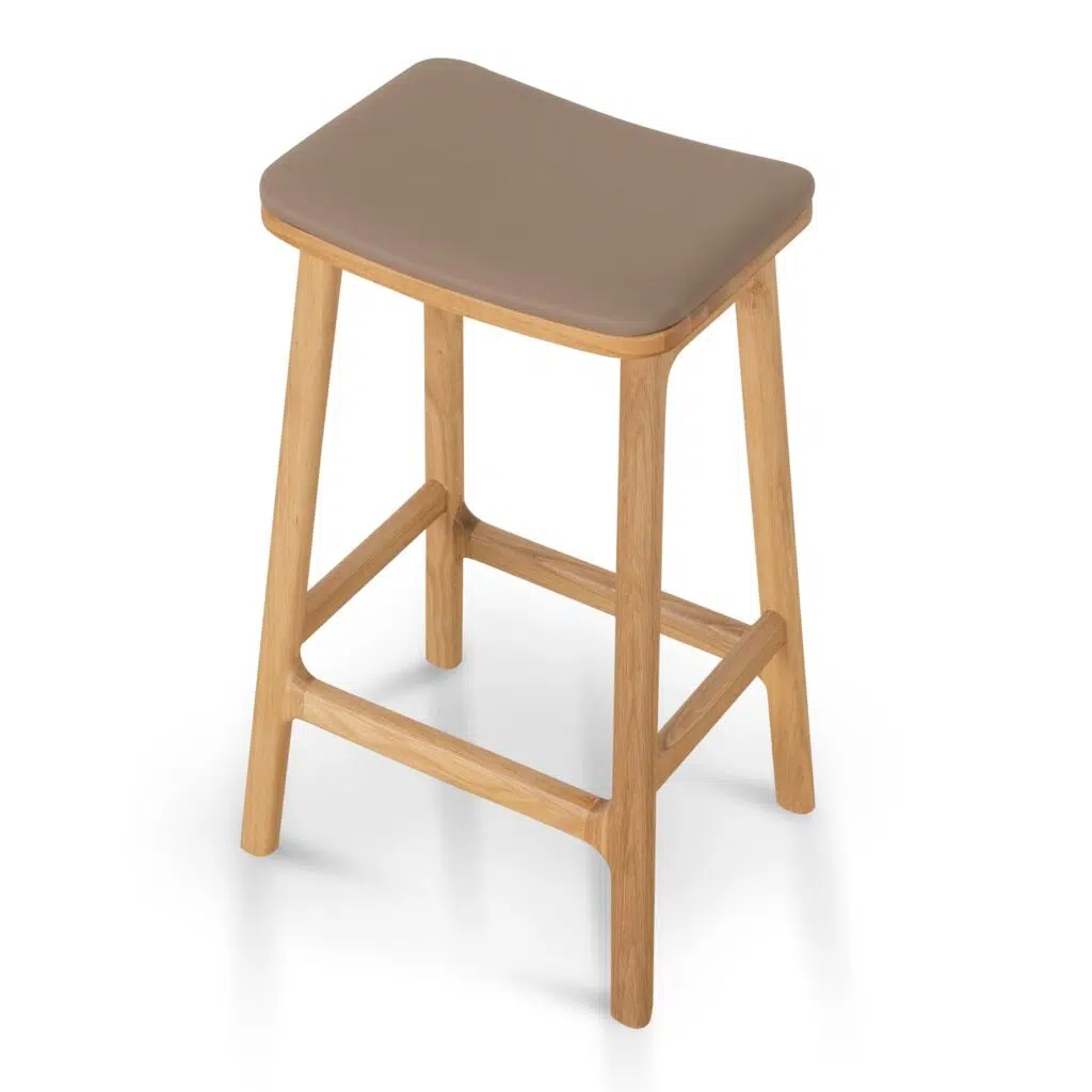 Lovi 67cm Mocha Brown Bar Stool – Natural Comfort Design