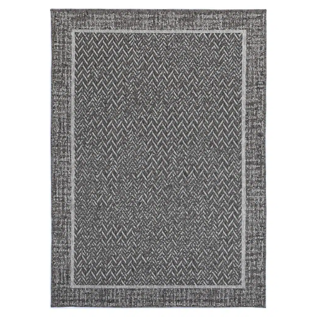 Capri Black Natural Jute Rug - Durable, Handmade