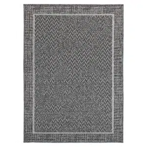 Capri Black Natural Jute Rug - Durable, Handmade
