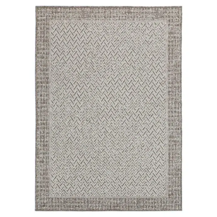 Capri Weiss Natural Boarder Rug