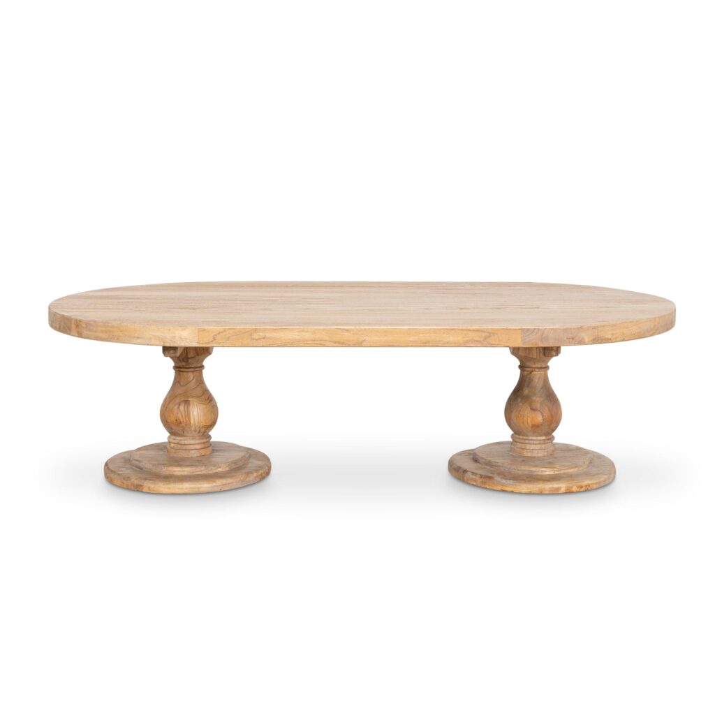 Anver 1.3m Natural Wood Coffee Table