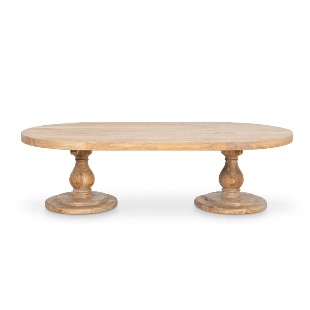 Anver 1.3m Natural Wood Coffee Table