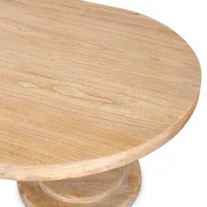 Elegant Natural Wood Coffee Table, 1.3m, Modern Design