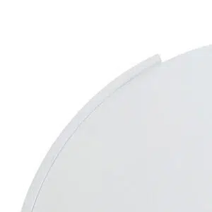 Ovid 100cm White Round Coffee Table - Modern Durable Design