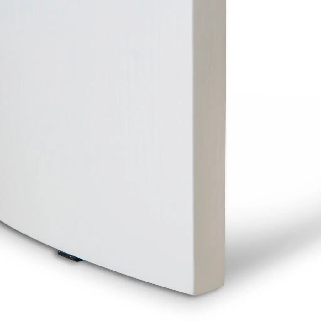 Ovid 100cm White Round Coffee Table - Modern Design