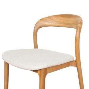 Cavor Beige Dining Chairs Set of 2 Ergonomic Modern Design