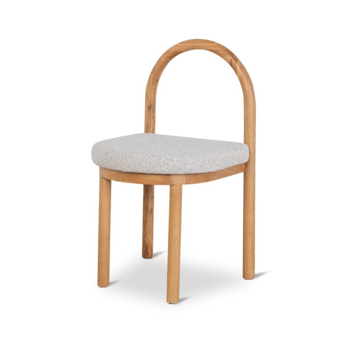 Clay Grey Dining Chairs – Natural Oak & Ergonomic Design