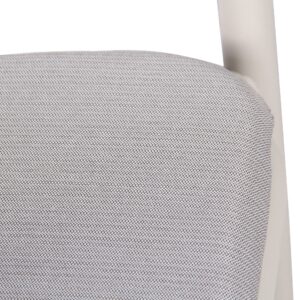 Light Grey Sand White Outdoor Dining Chair Set