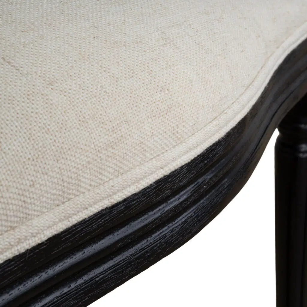 Sylor Black Elm Dining Chair Set of 2 - Dawn Beige Elegant Design