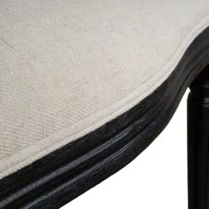 Sylor Black Elm Dining Chair Set of 2 - Dawn Beige Elegant Design