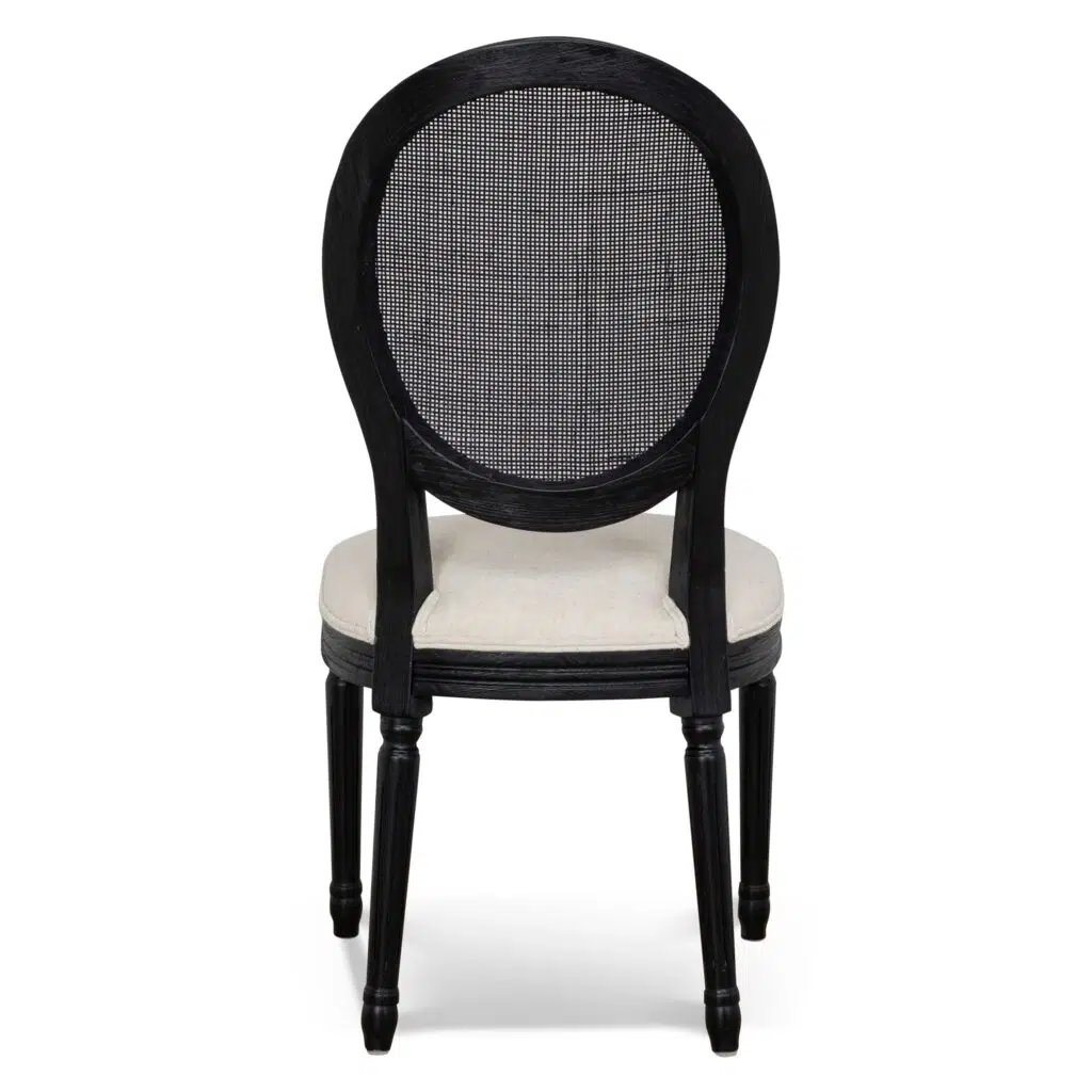 Sylor Dining Chair - Dawn Beige Black Elm Frame, Modern Elegant Design