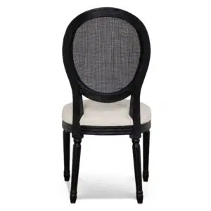 Sylor Dining Chair - Dawn Beige Black Elm Frame, Modern Elegant Design