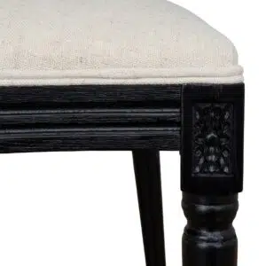 Sylor Black ELM Dining Chair - Dawn Beige Set of 2