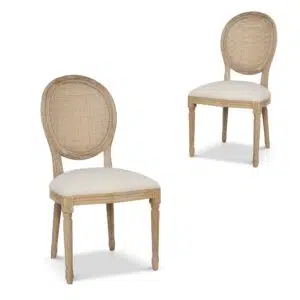 Elm Dining Chair - Dawn Beige Set of 2