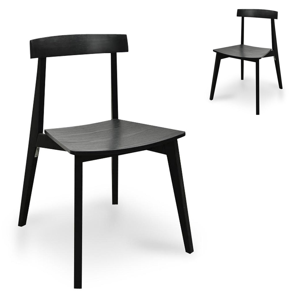 Fovi Black Dining Chair Modern Ergonomic Design