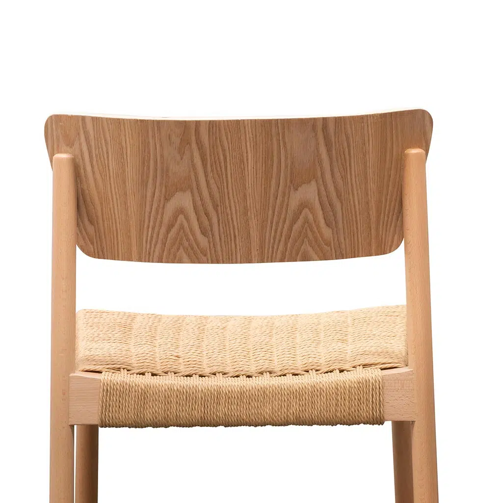 Reni Rope Seat Dining Chair Natural Coastal Set of 2