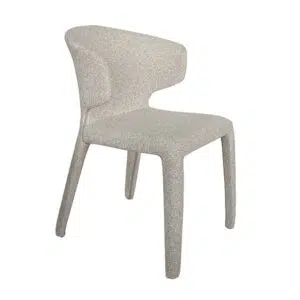 Garen Dining Chair Clay Grey Set of 2 Modern Minimalist Commercial