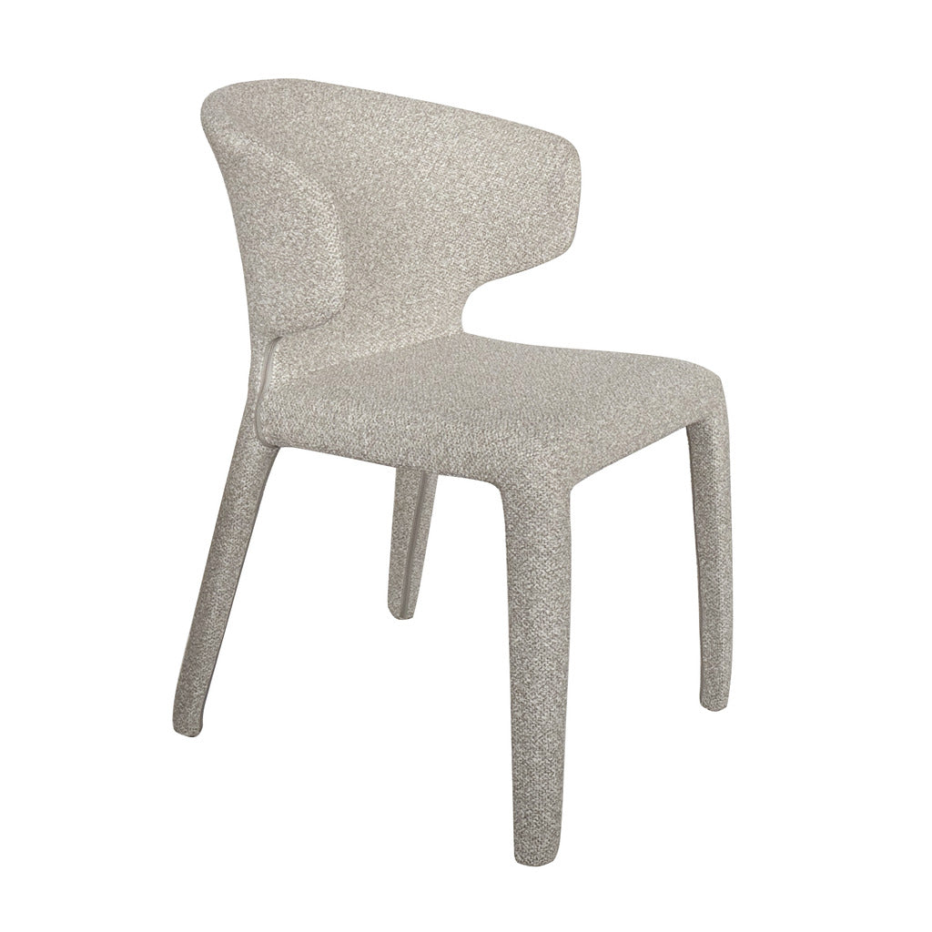 Garen Dining Chair Clay Grey Set of 2 Modern Minimalist Commercial