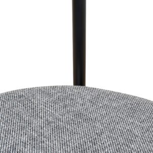 Modern Lava Grey Fabric Dining Chair Set of 2 - Ergonomic Design