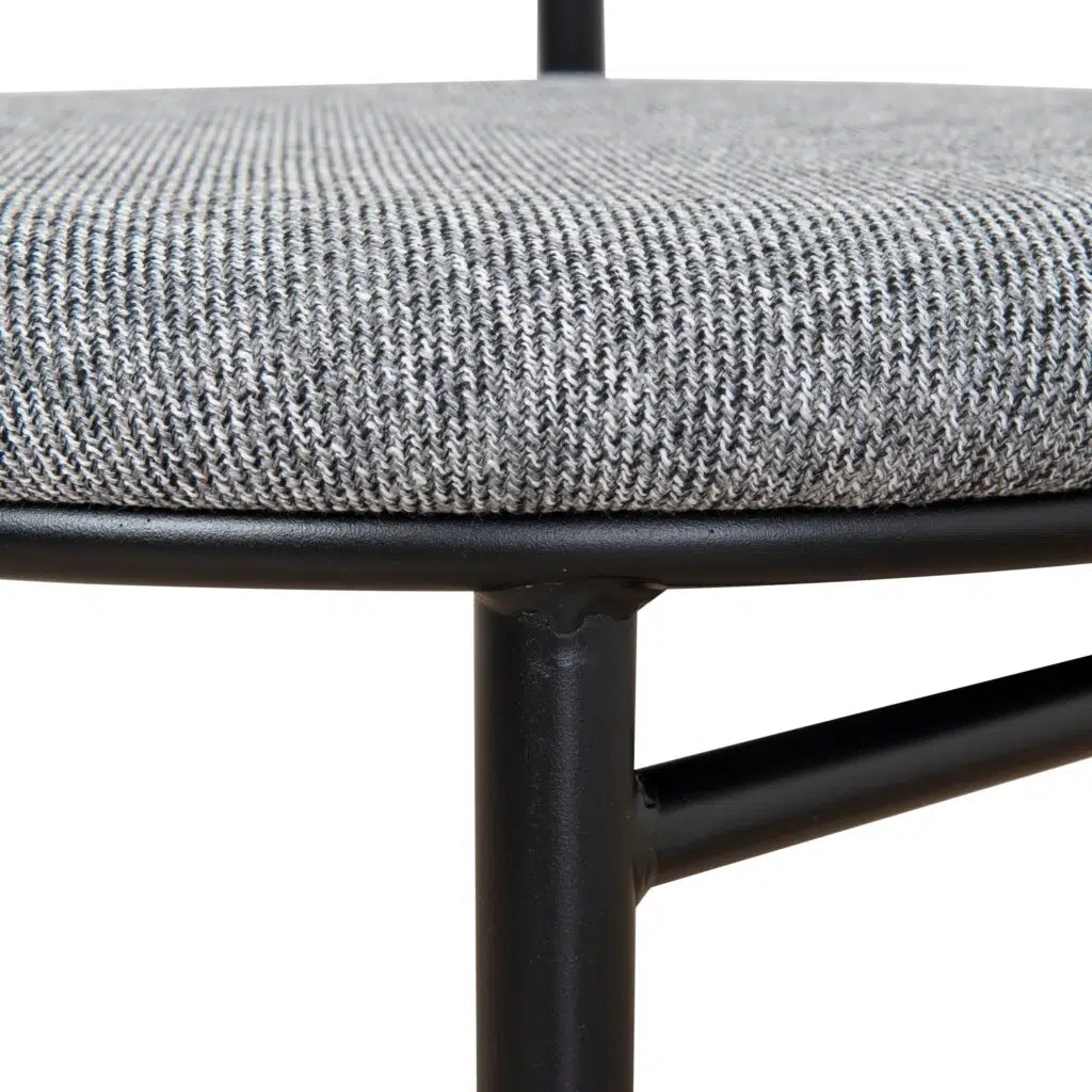 Modern Lava Grey Dining Chairs Set of 2 Ergonomic Design