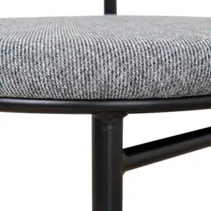 Modern Lava Grey Dining Chairs Set of 2 Ergonomic Design