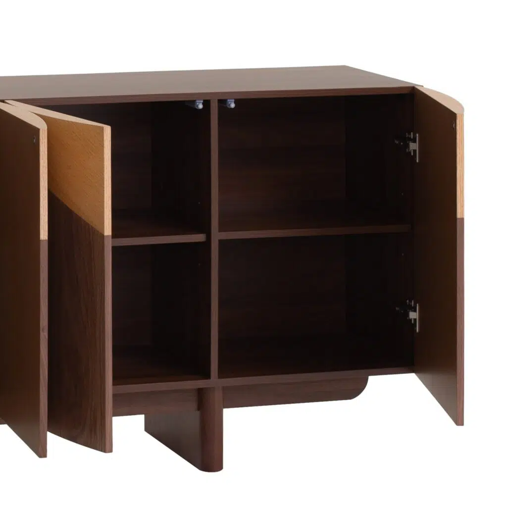 Orla 1.8m Walnut Sideboard – Modern Geometric Design