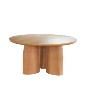 Tero 1.5m Round Dining Table Natural Oak Modern Design