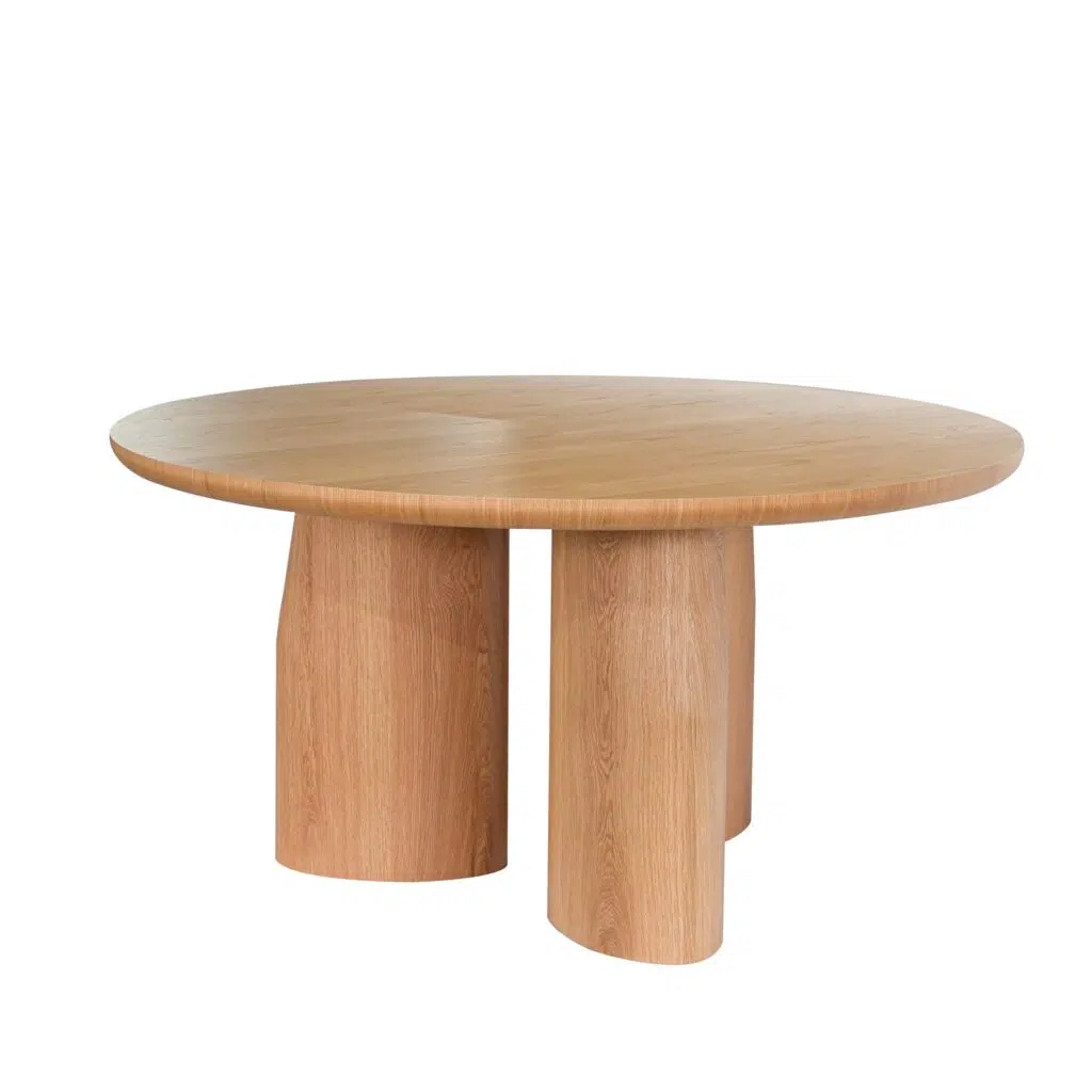 Natural Oak 1.5m Round Dining Table – Versatile Style for Modern Spaces