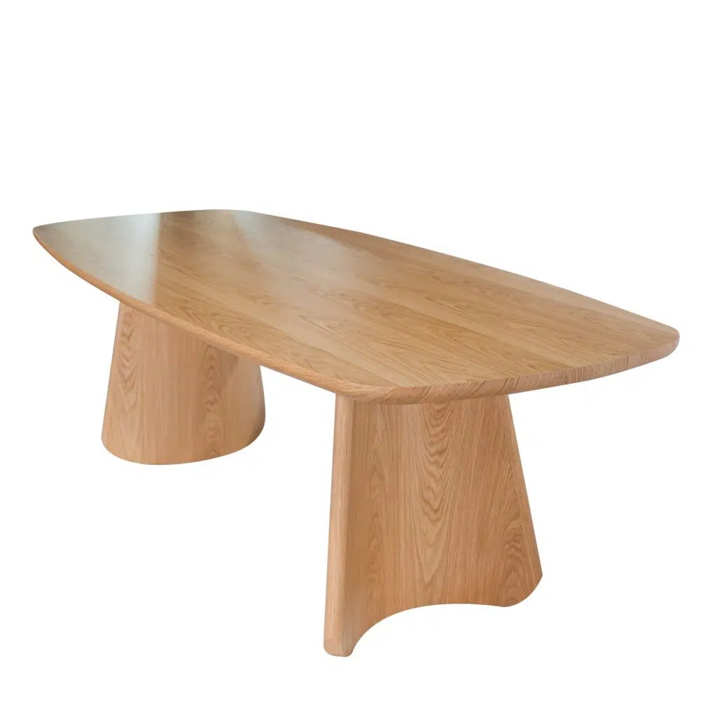 Zyla 2.4m Natural Oak Dining Table for Modern Family Dining