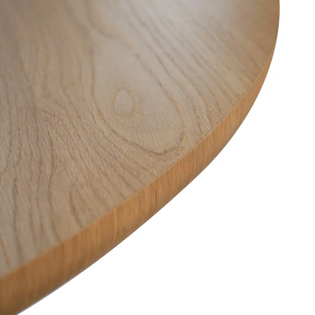 1.5m natural round dining table elegant pedestal base design