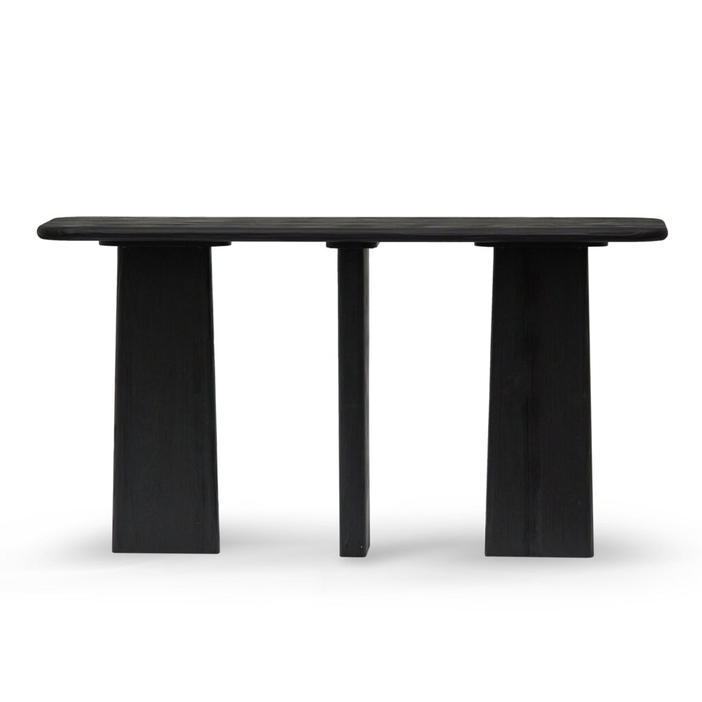 Clyra Full Black Console Table – Modern Minimalist Design
