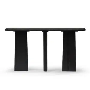 Clyra Full Black Console Table – Modern Minimalist Design