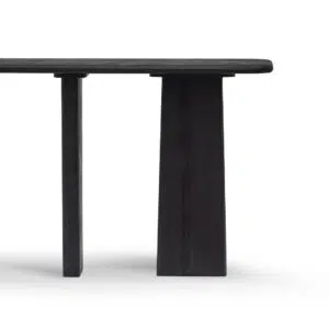 Clyra 1.6m Full Black Console Table – Modern Minimalist Design